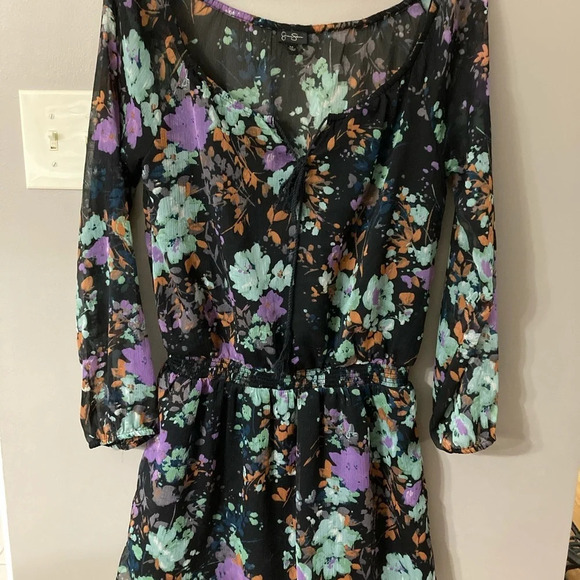 Jessica Simpson Low Waist Floral Dress M - Picture 1 of 14